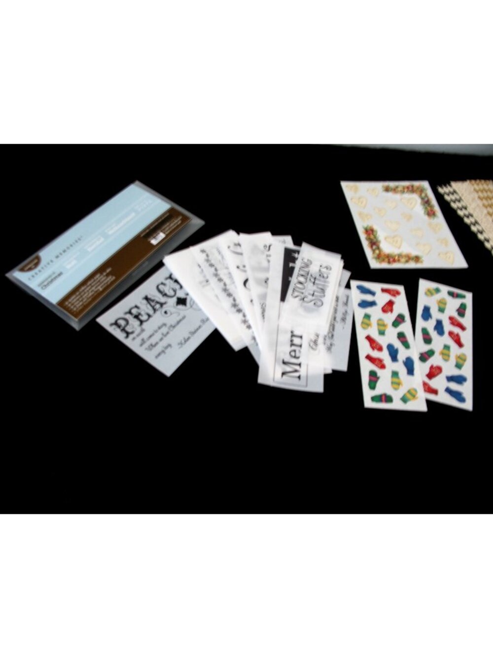 CREATIVE MEMORIES LOT Holly Days,Dazzle, Christmas Gr Lengths, Christmas quotes